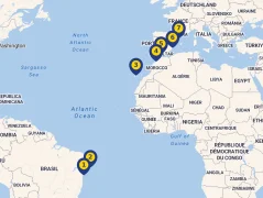 Mapa plavby